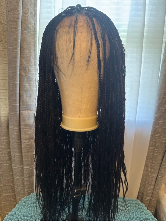 Other - Style 28” Goddess Braid Wig | Human Hair Curls | Lace-front Wig